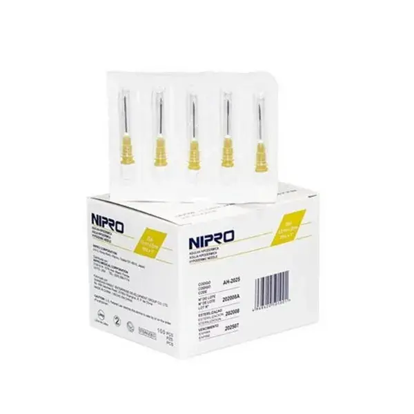 Aguja hipodérmica Nipro 20 G