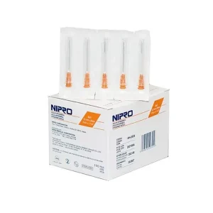 Aguja hipodérmica Nipro 25 G (1 ½”)