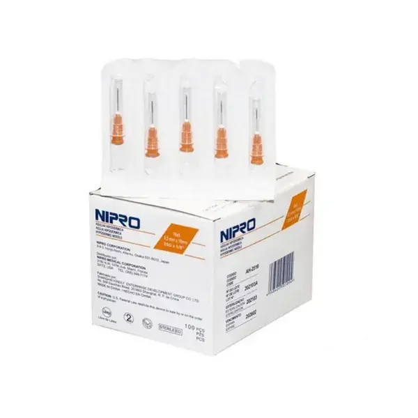 Aguja hipodérmica Nipro 25 G (⅝”)