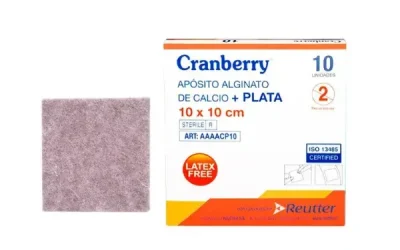 Apósito de alginato de calcio + Plata 10 x 10 cm