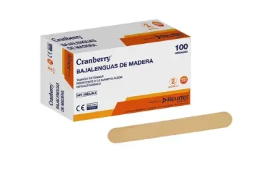 Bajalenguas de madera desechable no estéril 1.8 x 15 cm