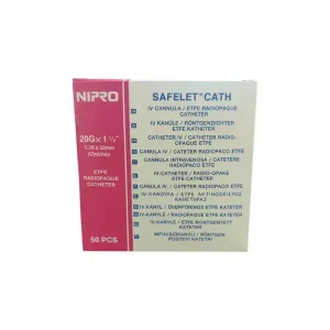 Bránula IV Nipro rosado 20G