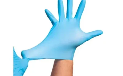 Guantes nitrilo 3,5 Gr azul