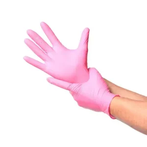 Guantes nitrilo 3,5 Gr rosado