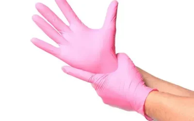 Guantes nitrilo 3,5 Gr rosado