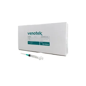 Jeringa Venotek Luer lock 3 cc/ml