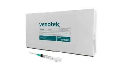 Jeringa Venotek Luer lock 3 cc/ml