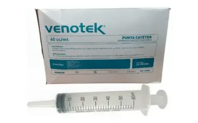 Jeringa Venotek Punta catéter 60 cc/ml