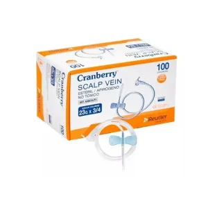 Scalp Vein Cranberry 23G
