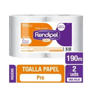 Toalla papel H/S en rollo 190 mts