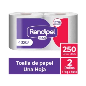 Toalla papel H/S en rollo 250 mts